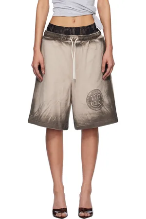 MISBHV Short surdimensionné à effet délavé à la boue