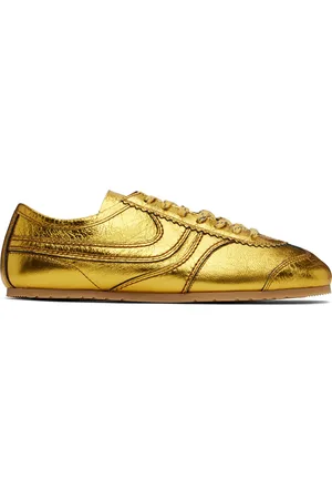 DRIES VAN NOTEN Baskets doré métallique