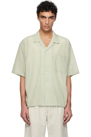 NANAMÍCA Chemise à manches courtes verte à col ouvert - ONE OCEAN, ALL LANDS