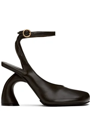 DRIES VAN NOTEN Chaussures asymétriques à talon brunes