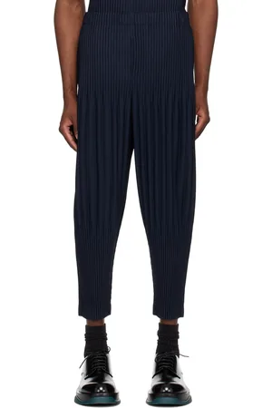 Issey Miyake Pantalon bleu marine - BASICS