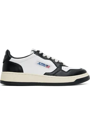 Autry Baskets basses Medalist noir et blanc