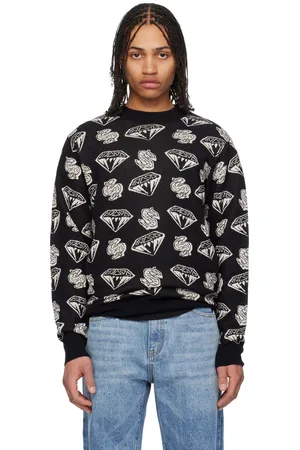 Billionaire Boys Club Pull noir à motif de diamants et de dollars