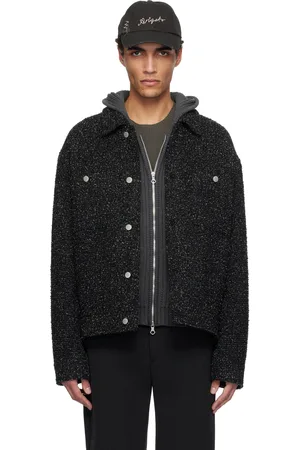 Axel Arigato Surchemise Wyn noir et blanc en bouclé