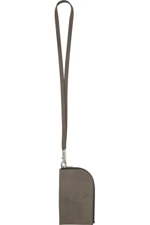 Rick Owens Portefeuille gris à dragonne - Hollywood