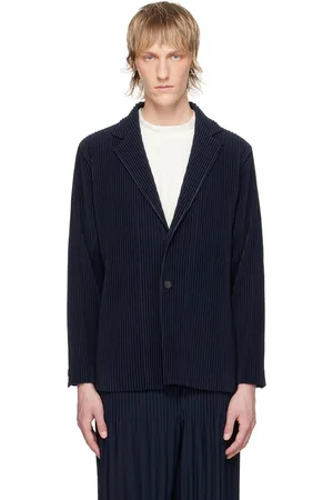 Issey Miyake Veston bleu marine - BASICS