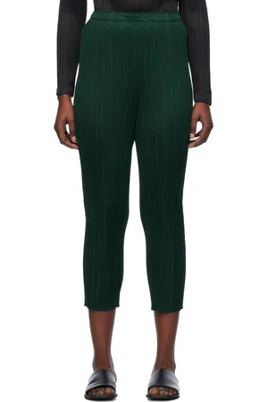 PLEATS PLEASE ISSEY MIYAKE Pantalon vert - BASICS
