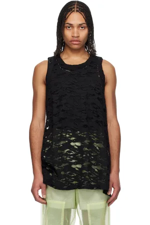 Comme des Garçons Débardeur noir en dentelle Rachel