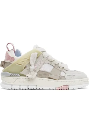 Axel Arigato Baskets Area beige et rose à patchwork