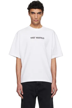 Axel Arigato T-shirt blanc à logo inversé