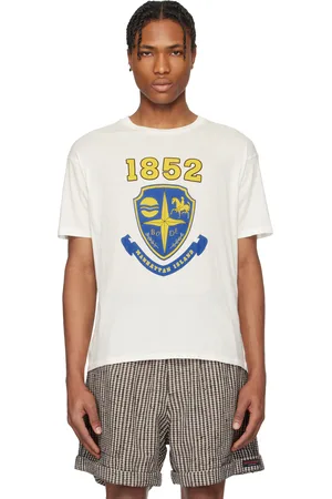 BODE T-shirt droit blanc à armoiries