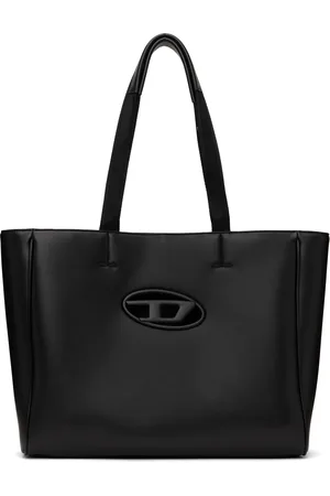 Diesel Cabas horizontal noir à ferrure à logo - Holi