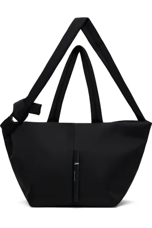 CÔTE&CIEL Cabas Amu noir en satin Sleek de nylon