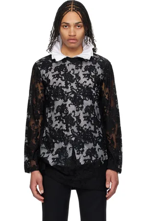 Comme des Garçons T-shirt noir en dentelle Rachel