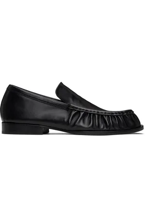 DRIES VAN NOTEN Flâneurs noirs en cuir