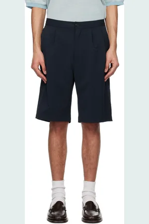 NANAMÍCA Short bleu marine à plis