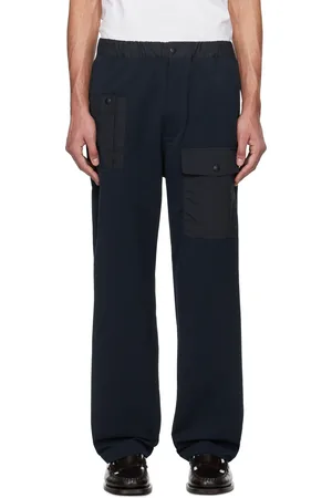 NANAMÍCA Pantalon cargo ample bleu marine