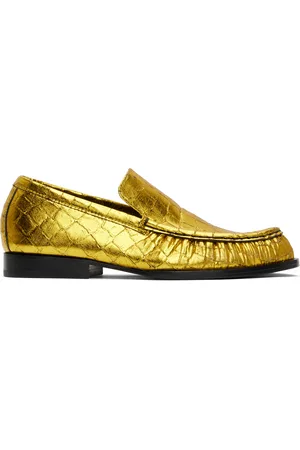 DRIES VAN NOTEN Flâneurs doré métallique