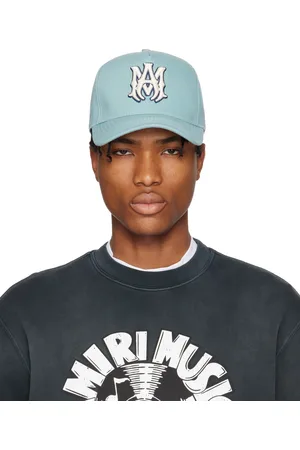 AMIRI Casquette bleue en canevas à monogramme