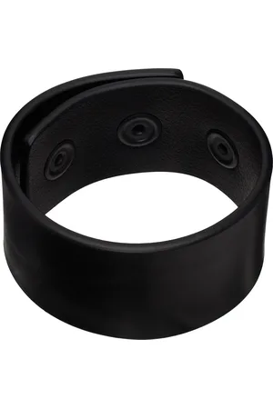 Rick Owens Bracelet manchette Anthem noir - Hollywood