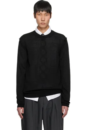 Comme des Garçons Pull noir à col ras du cou