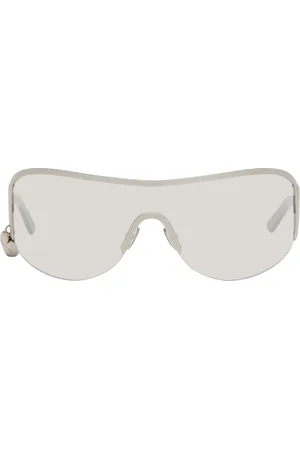 Acne Studios Lunettes de soleil argentées en métal