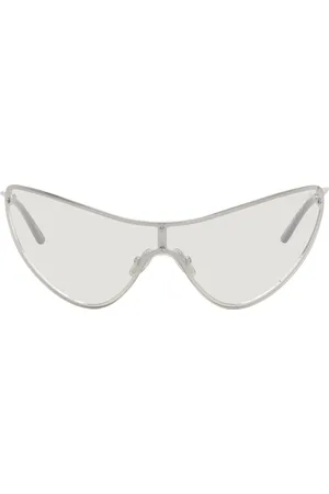 Acne Studios Lunettes de soleil argentées en métal