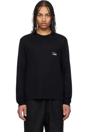 Comme des Garçons T-shirt à manches longues noir à poche