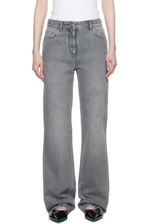 VERSACE Jean gris à coupe classique et à logos Medusa 
