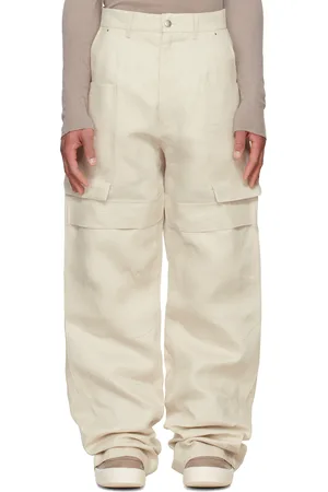 Rick Owens Pantalon cargo Stefan blanc cassé - Hollywood