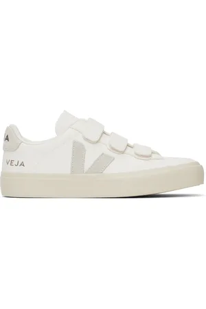 Veja Baskets Recife blanc et gris en cuir