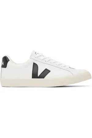 Veja Baskets Esplar blanc et noir en cuir