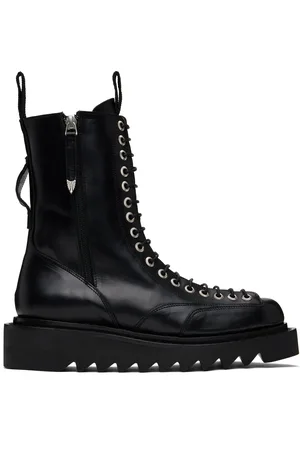 TOGA VIRILIS Bottes noires en cuir