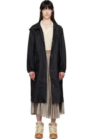 Moncler Imperméable Hiengos noir à capuche