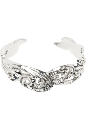 EMANUELE BICOCCHI Bracelet jonc argenté à ornements de style arabesque