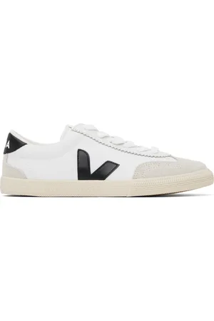 Veja Baskets Volley blanc et noir en canevas