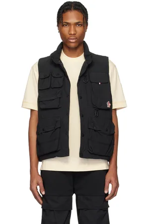 Moncler Veste militaire Tongass noire rembourrée en duvet
