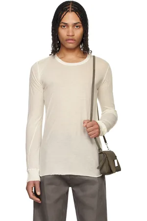Rick Owens T-shirt à manches longues blanc - Hollywood