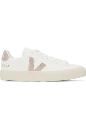 Veja Baskets Campo blanc et rose en cuir