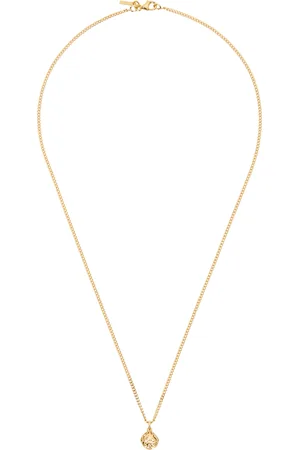 EMANUELE BICOCCHI Collier doré en argent sterling plaqué or à pendentif de dé modifié