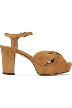Jimmy Choo Sandales à talon Heloise 80 brun clair