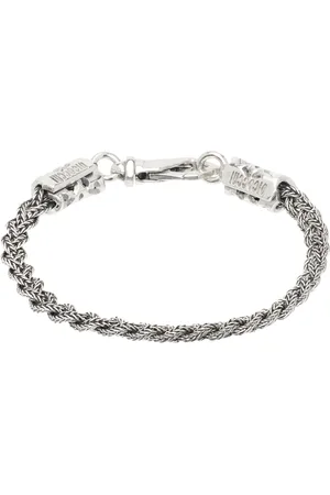 EMANUELE BICOCCHI Mini bracelet-chainette tressé argenté