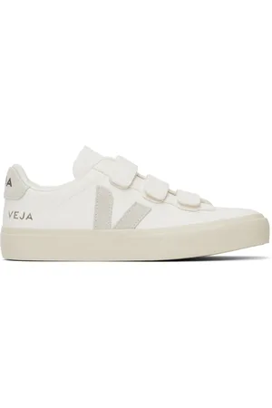 Veja Baskets Recife blanc et gris en cuir