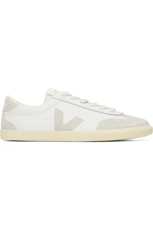 Veja Baskets Volley blanc et gris en cuir