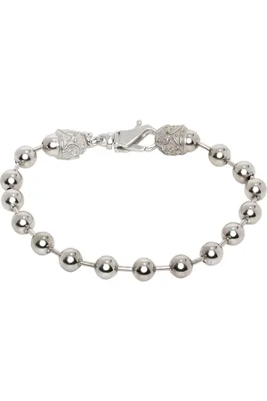 EMANUELE BICOCCHI Bracelet argenté à perles polies
