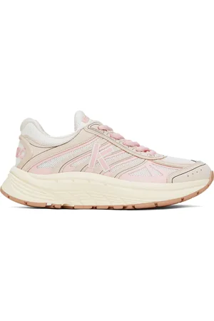 Kenzo Baskets -Pace blanc cassé et rose