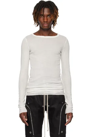 Rick Owens T-shirt à manches longues blanc - Hollywood