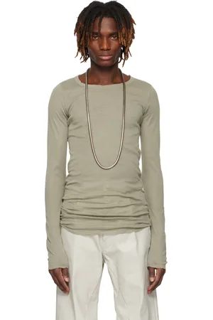 Rick Owens T-shirt à manches longues vert - Hollywood