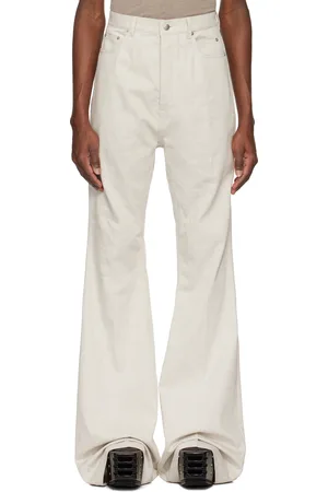 Rick Owens Jean semi-évasé Bolan blanc cassé - Hollywood