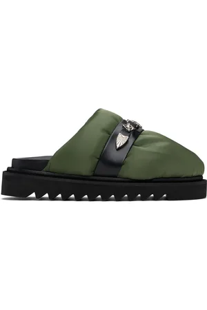 TOGA VIRILIS Chaussures à enfiler vertes en nylon